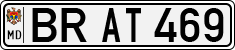 License plate of Moldova, Cars (1992)