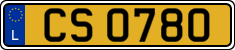 License plate of Luxembourg, 2003 year system