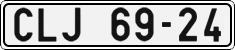 License plate of the Czech Republic, Cars (1960)