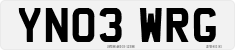 License plate of the United Kingdom, 2001 year system