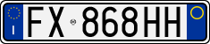 License plate of Italy, Cars (1994 year series)