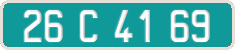 French license plate, Diplomatic