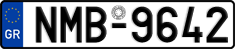 License plate of Greece, Cars