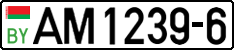 License plate Belarus, Trucks and buses (2004)