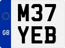 License plate of the United Kingdom, 1983 year system