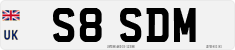 License plate of the United Kingdom, 1983 year system