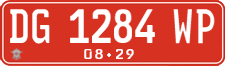 License plate of Indonesia, Government and public administrations