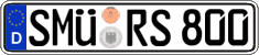 German license plate, Regular plates