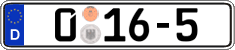 German license plate, Diplomatic