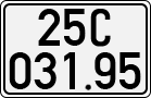 License plate of Vietnam, Cars