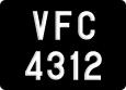 License plate of Malaysia, A(BC) 1(234)