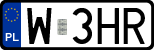 License plates of Poland, Regular car plates