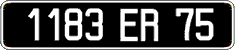 French license plate, FNI