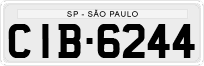 License plate of Brazil, Private owners (1990)