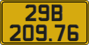 License plate of Vietnam, Commercial vehicles