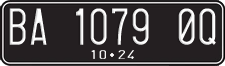 License plate of Indonesia, Regular plates
