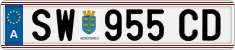 License plate of Austria, Regular plates