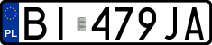 License plates of Poland, Regular car plates