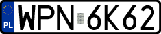 License plates of Poland, Regular car plates