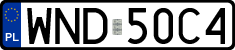 License plates of Poland, Regular car plates