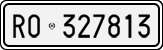 License plate of Italy, Cars (1927 year series)