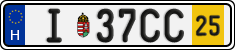 license plates of Hungary, Temporary (2022)