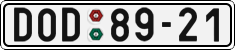License plate of the Czech Republic, Cars (1960)