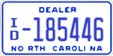North Carolina, Dealer (A/D-12345(6))
