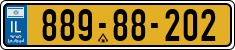 License plate of Israel, Regular plates