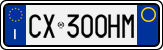License plate of Italy, Cars (1994 year series)