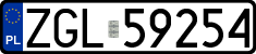 License plates of Poland, Regular car plates