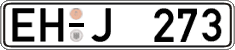 German license plate, Regular plates