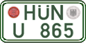 German license plate, Regular plates