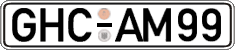 German license plate, Regular plates