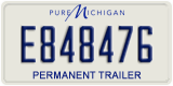 Michigan, Permanent Trailer (A123456)