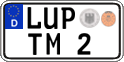 German license plate, Regular plates