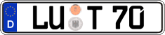 German license plate, Regular plates
