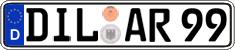 German license plate, Regular plates
