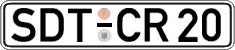 German license plate, Regular plates