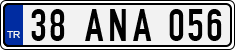 License plate of Turkey, Regular plates