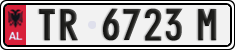 License plate of Albania, Cars (1993)