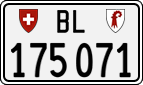 License plate of Switzerland, Cars