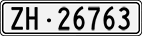 License plate of Switzerland, Cars
