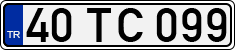 License plate of Turkey, Regular plates
