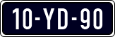 License plate of the Netherlands, Imported oldtimers (cars)