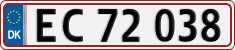 License plate of Denmark, Regular plates