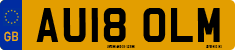 License plate of the United Kingdom, 2001 year system
