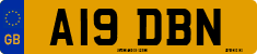 License plate of the United Kingdom, 1983 year system