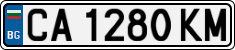 License plate of Bulgaria, Cars