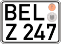 German license plate, Regular plates